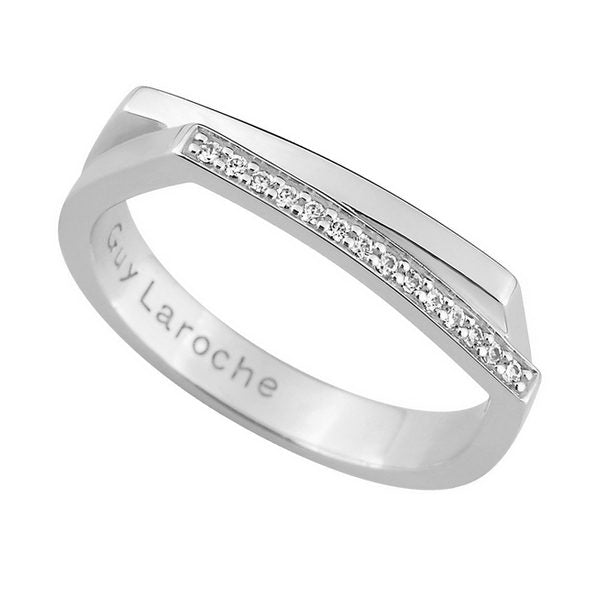 Bague Guy Laroche argent et zirconium - Guy Laroche - Bijouterie TAMARA