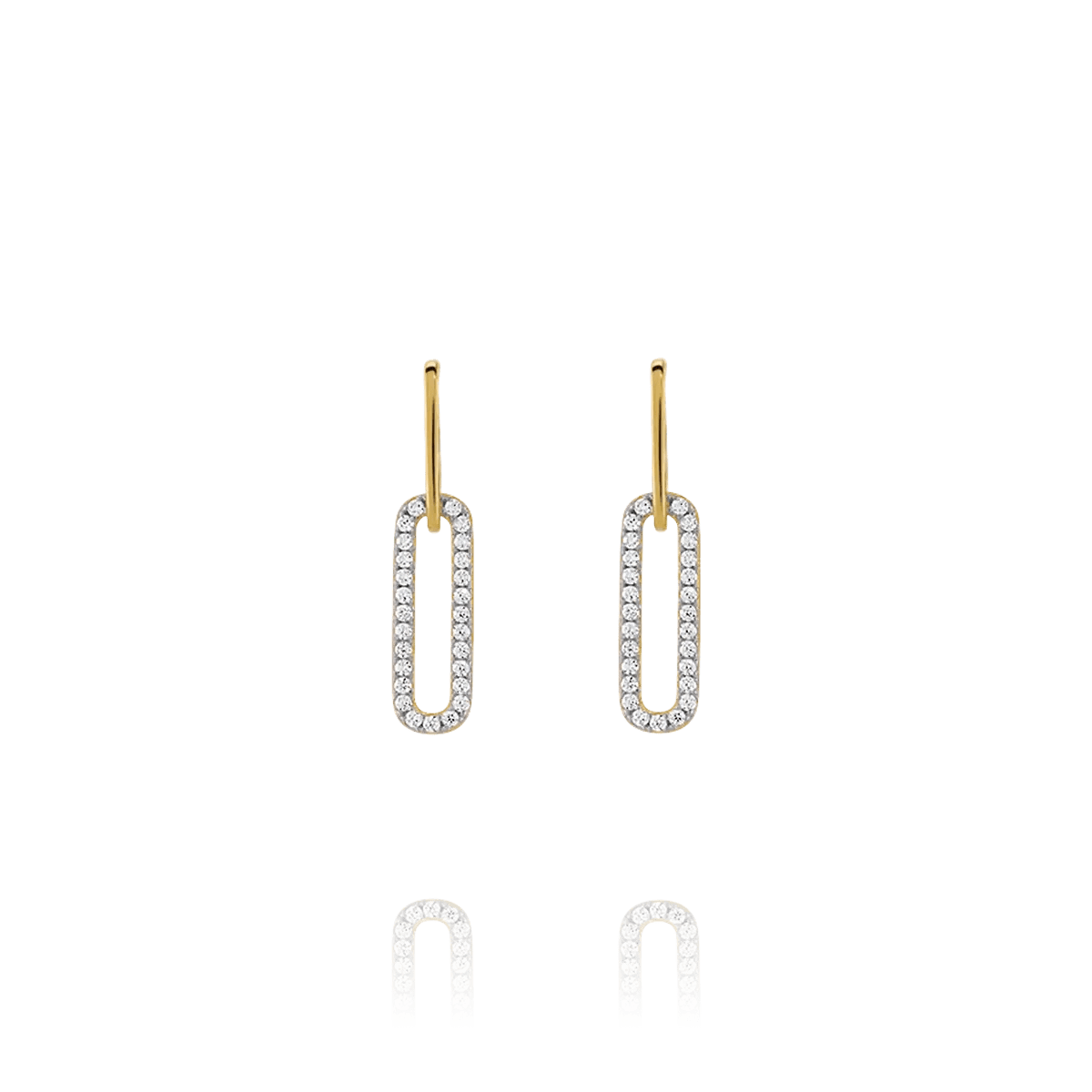 Boucles d’oreilles Charles Garnier STYLES Argent doré oxydes - Charles Garnier - Bijouterie TAMARA