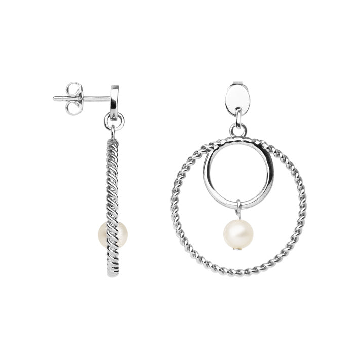 Boucles D'Oreilles SAUNIER Lin Argent - Saunier - Bijouterie TAMARA