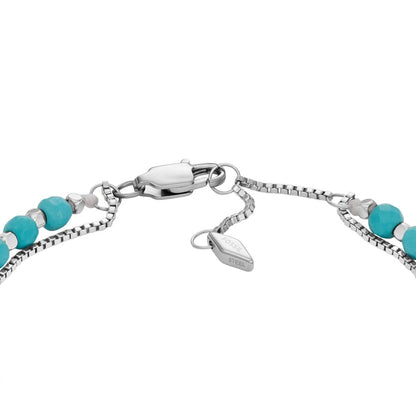 Bracelet Fossil All Stacked Up en turquoise - Fossil - Bijouterie TAMARA