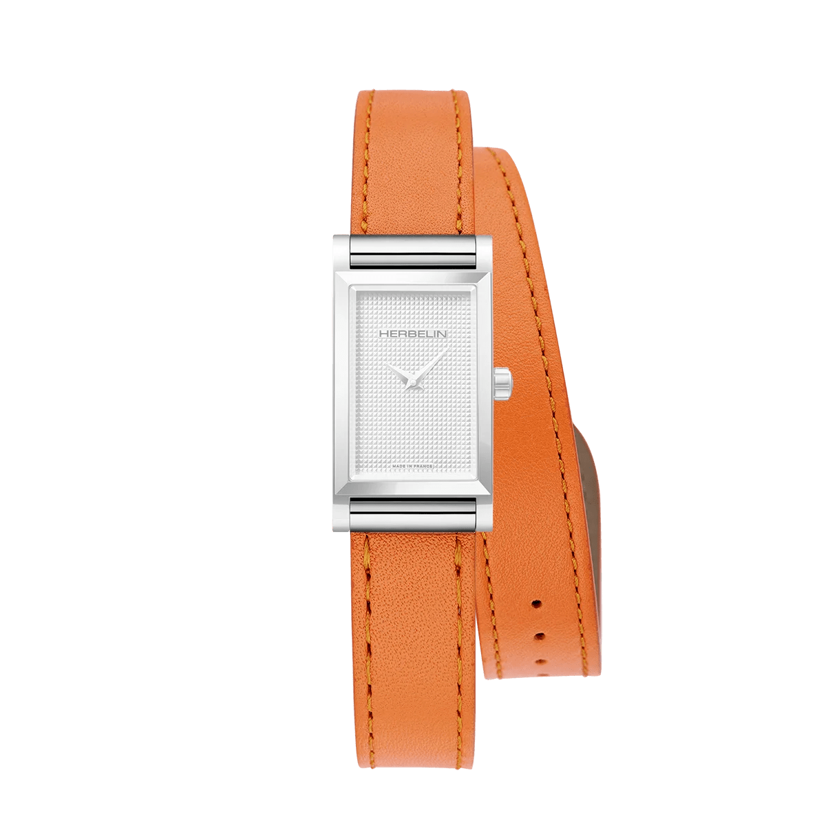 Bracelet HERBELIN Antarès Acier Orange double tour - Michel Herbelin - Bijouterie TAMARA