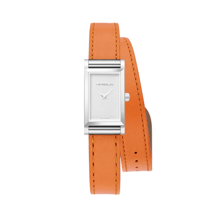 Bracelet HERBELIN Antarès Acier Orange double tour - Michel Herbelin - Bijouterie TAMARA