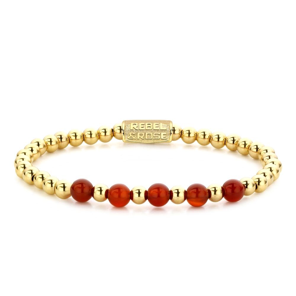 Bracelet REBEL & ROSE - More Balls than Most - Yellow Gold meets Amazing Grace - 6mm - Rebel & Rose - Bijouterie TAMARA