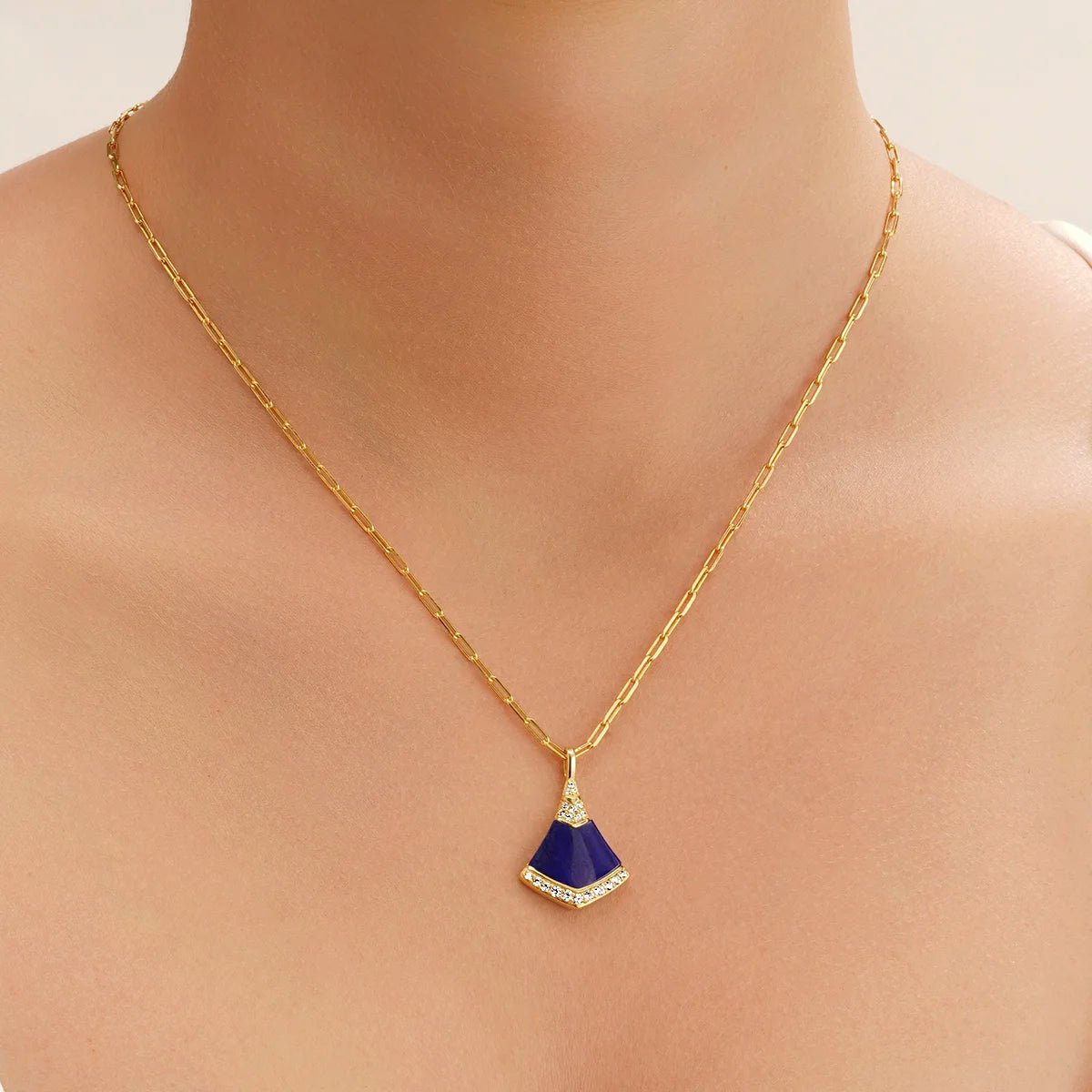 Collier Charles Garnier LÉGENDE Lapis - Lazuli Argent doré oxydes - Charles Garnier - Bijouterie TAMARA