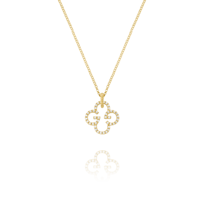 Collier Charles Garnier LÉGENDE Trèfle Argent doré oxydes - Charles Garnier - Bijouterie TAMARA