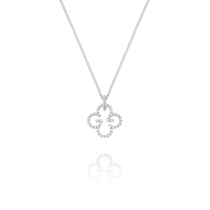 Collier Charles Garnier LÉGENDE Trèfle Argent oxydes - Charles Garnier - Bijouterie TAMARA