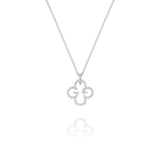 Collier Charles Garnier LÉGENDE Trèfle Argent oxydes - Charles Garnier - Bijouterie TAMARA