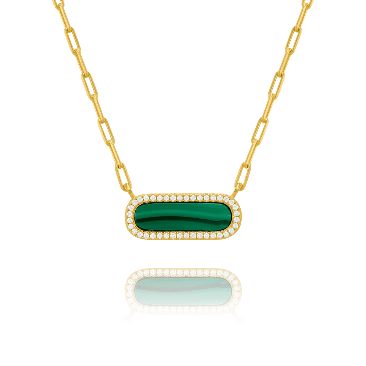 Collier Charles Garnier STYLES Malachite Argent doré oxydes - Charles Garnier - Bijouterie TAMARA