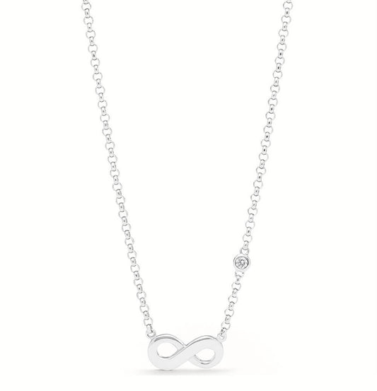 Collier FOSSIL Infinite Love argent - Fossil - Bijouterie TAMARA