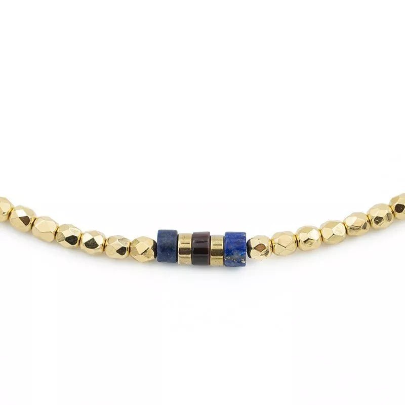 Collier GEMMES Gold - Bracelet 3 tours - Têtes Blondes - Bijouterie TAMARA