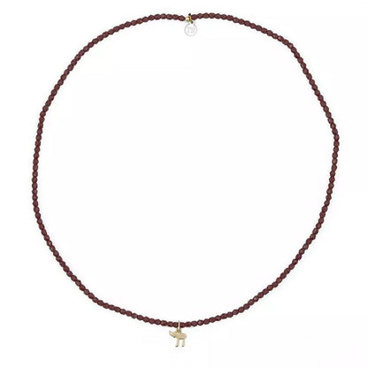 Collier HAI GOLD Bordeaux - Bracelet 3 tours - Têtes Blondes - Bijouterie TAMARA