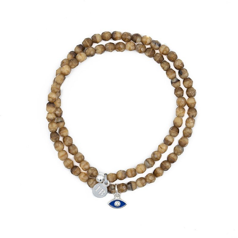 Collier MATAKI Caramel - Bracelet 2 tours - Têtes Blondes - Bijouterie TAMARA