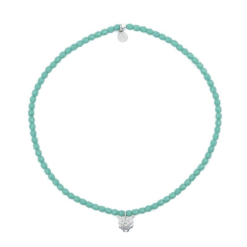 Collier TIGER Turquoise - Bracelet 2 tours - Têtes Blondes - Bijouterie TAMARA