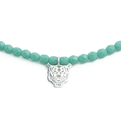 Collier TIGER Turquoise - Bracelet 2 tours - Têtes Blondes - Bijouterie TAMARA