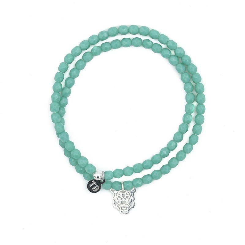 Collier TIGER Turquoise - Bracelet 2 tours - Têtes Blondes - Bijouterie TAMARA