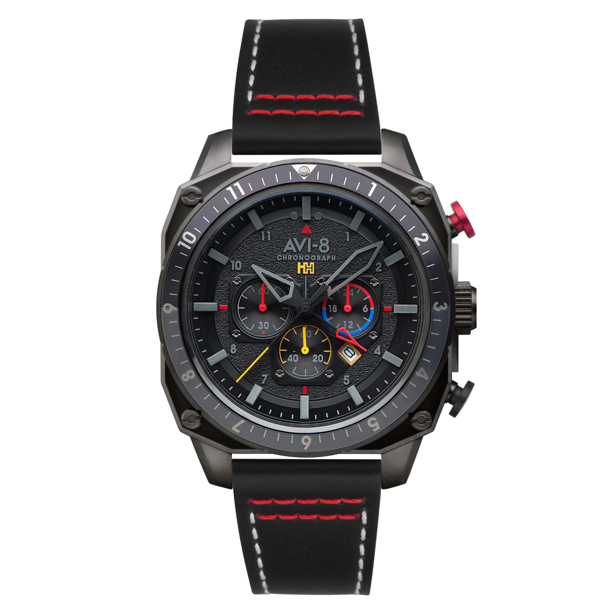 Montre AVI - 8 Hawker Hunter Atlas dual Time Chrono Black OPS - AVI - 8 - Bijouterie TAMARA