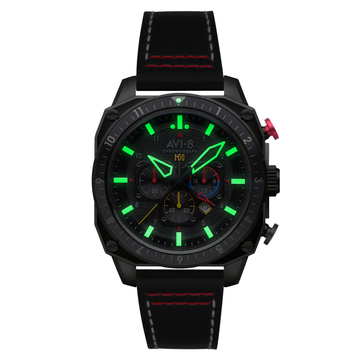 Montre AVI - 8 Hawker Hunter Atlas dual Time Chrono Black OPS - AVI - 8 - Bijouterie TAMARA