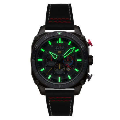 Montre AVI - 8 Hawker Hunter Atlas dual Time Chrono Black OPS - AVI - 8 - Bijouterie TAMARA