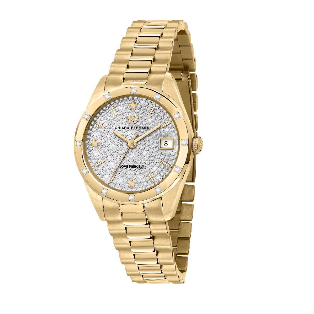 Montre Chiara Ferragni Everyday dorée cadran scintillant - Chiara FERRAGNI - Bijouterie TAMARA