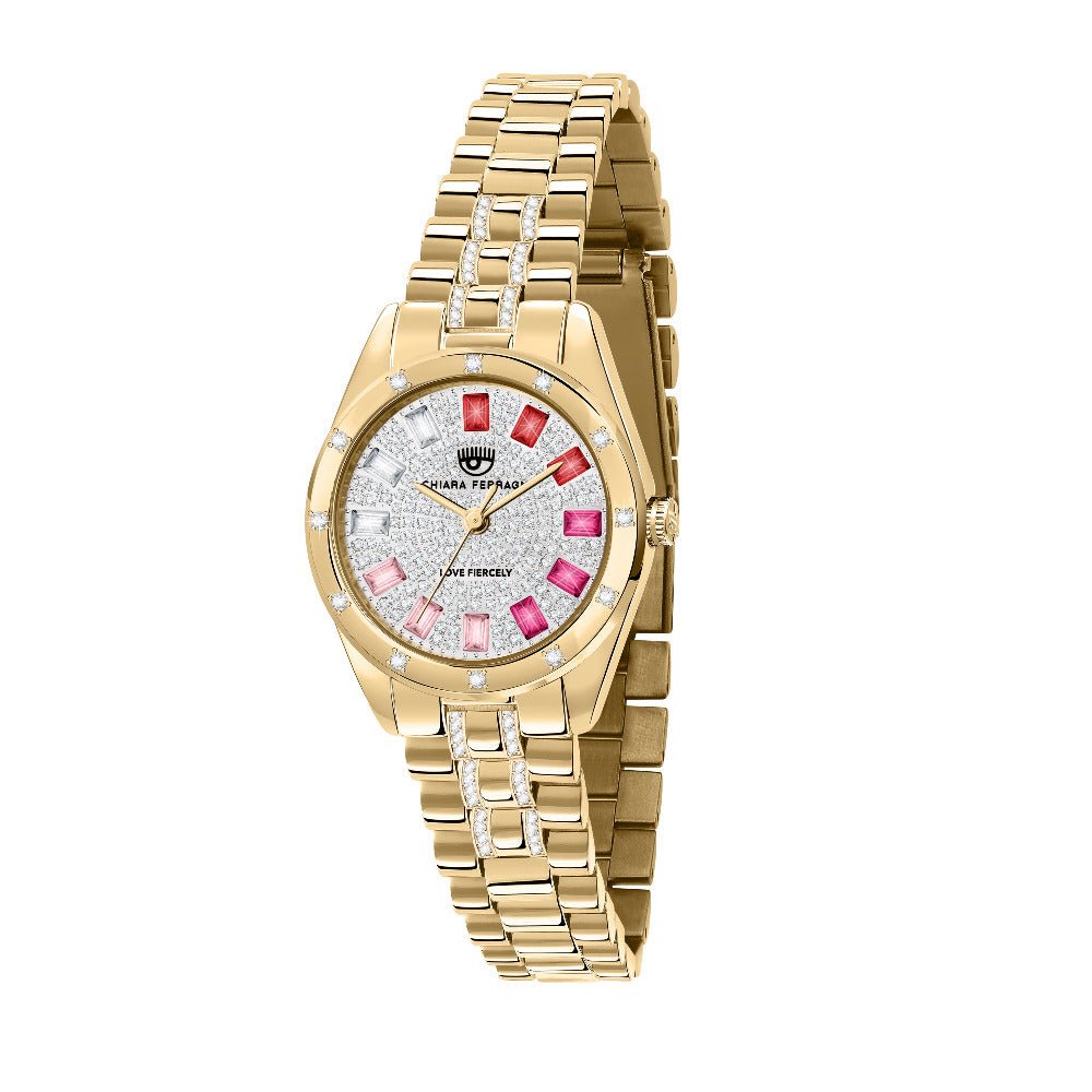 Montre Chiara Ferragni Everyday petite dorée cadran scintillant - Chiara FERRAGNI - Bijouterie TAMARA