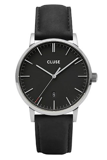 Montre CLUSE Aravis Cuir Noir - Cluse - Bijouterie TAMARA