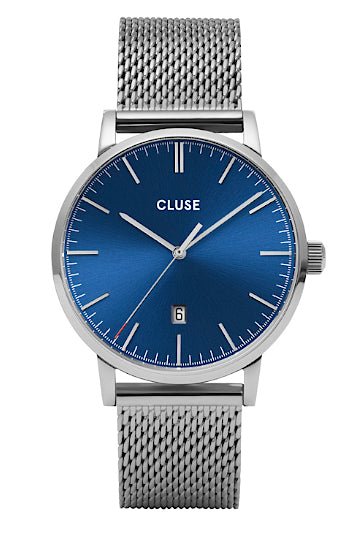 Montre CLUSE Aravis Maille milanaise Bleu - Cluse - Bijouterie TAMARA