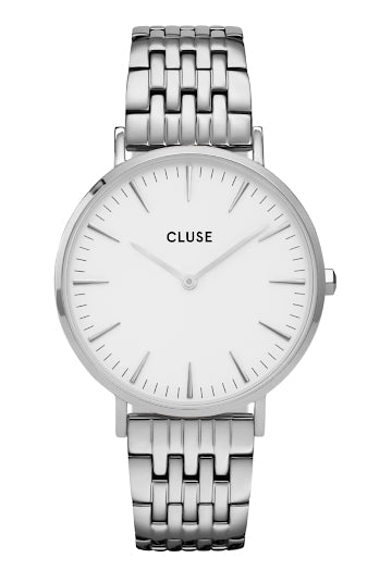 Montre CLUSE Boho Chic Multi Link Acier Blanc - Cluse - Bijouterie TAMARA