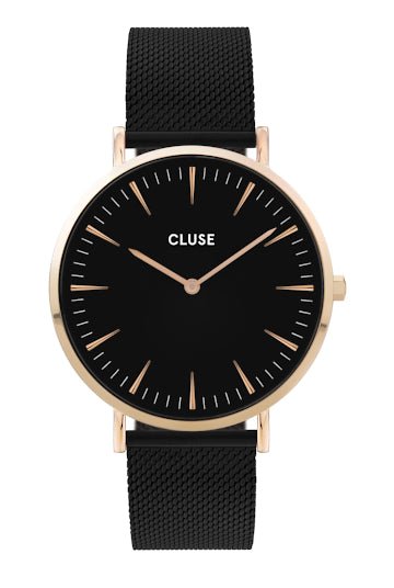 Montre CLUSE Boho Chic Noire Dorée - Cluse - Bijouterie TAMARA