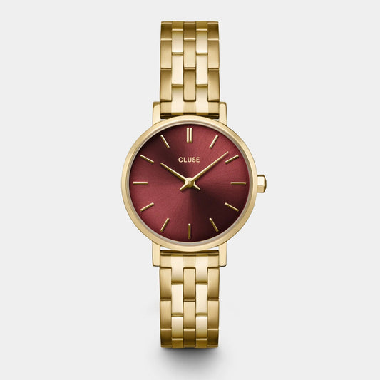 Montre CLUSE Boho Chic Petite Dorée Rouge cerise - Cluse - Bijouterie TAMARA