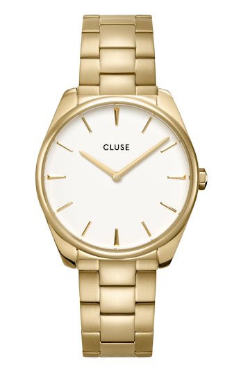 Montre CLUSE Féroce Dorée Blanc - Cluse - Bijouterie TAMARA