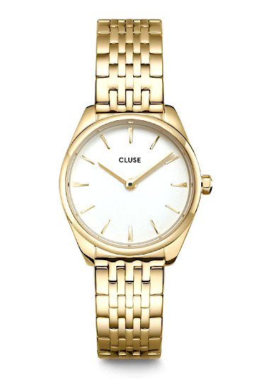 Montre CLUSE Féroce Mini Dorée Blanc - Cluse - Bijouterie TAMARA