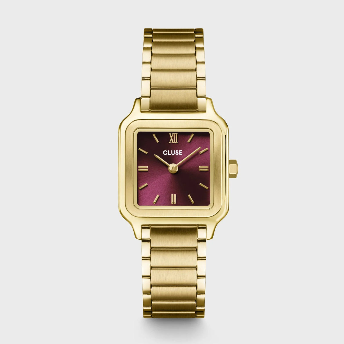 Montre CLUSE Gracieuse Petite Dorée Rouge cerise - Cluse - Bijouterie TAMARA