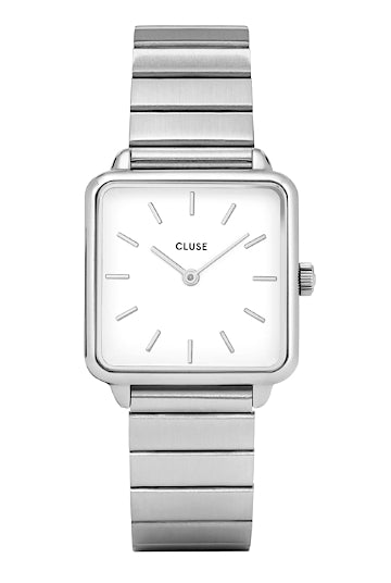 Montre CLUSE La Tétragone Acier Blanc - Cluse - Bijouterie TAMARA