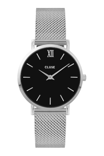 Montre CLUSE Minuit Mesh Acier Noire - Cluse - Bijouterie TAMARA