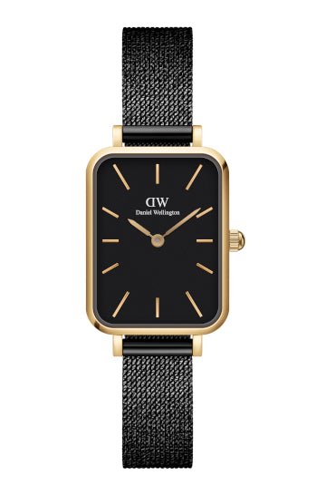 Montre Daniel WELLINGTON Quadro Dorée noire - Daniel Wellington - Bijouterie TAMARA