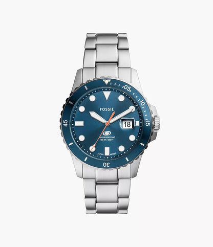 Montre FOSSIL Blue Dive Acier Bleue - Fossil - Bijouterie TAMARA