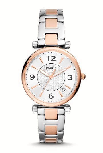 Montre FOSSIL Carlie acier bicolore - Fossil - Bijouterie TAMARA