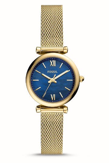 Montre FOSSIL Carlie Mini Mesh bleu ES5020 - Fossil - Bijouterie TAMARA