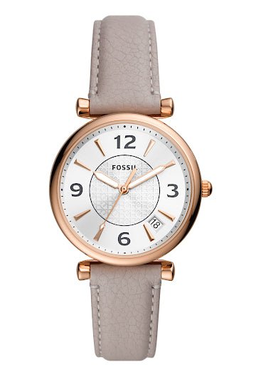 Montre FOSSIL Carlie Rose dorée gris - Fossil - Bijouterie TAMARA