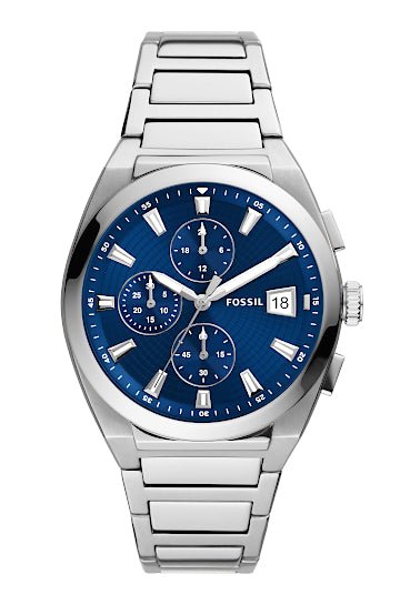 Montre FOSSIL Everett Chrono bleu - Fossil - Bijouterie TAMARA