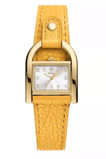 Montre FOSSIL Harwell cuir jaune - Fossil - Bijouterie TAMARA