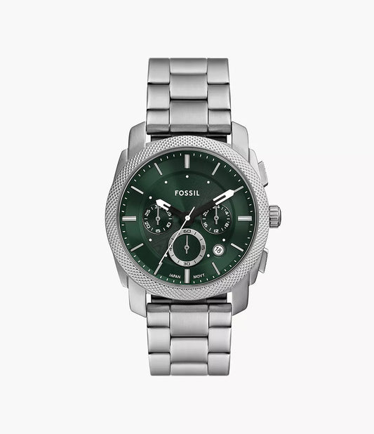 Montre FOSSIL Machine chronographe acier vert - Fossil - Bijouterie TAMARA