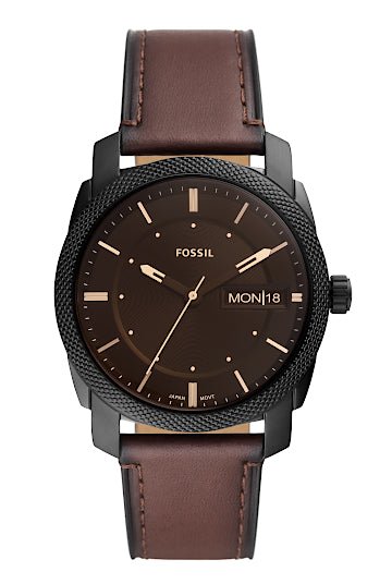 Montre FOSSIL Machine Cuir Noir - Fossil - Bijouterie TAMARA