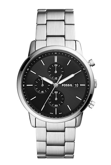 Montre FOSSIL Minimalist chronographe acier - Fossil - Bijouterie TAMARA