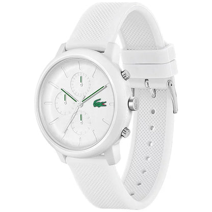 Montre LACOSTE 12.12 chrono homme blanc - Lacoste - Bijouterie TAMARA