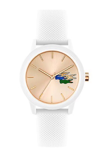 Montre LACOSTE 12.12 Holiday blanche doré - Lacoste - Bijouterie TAMARA