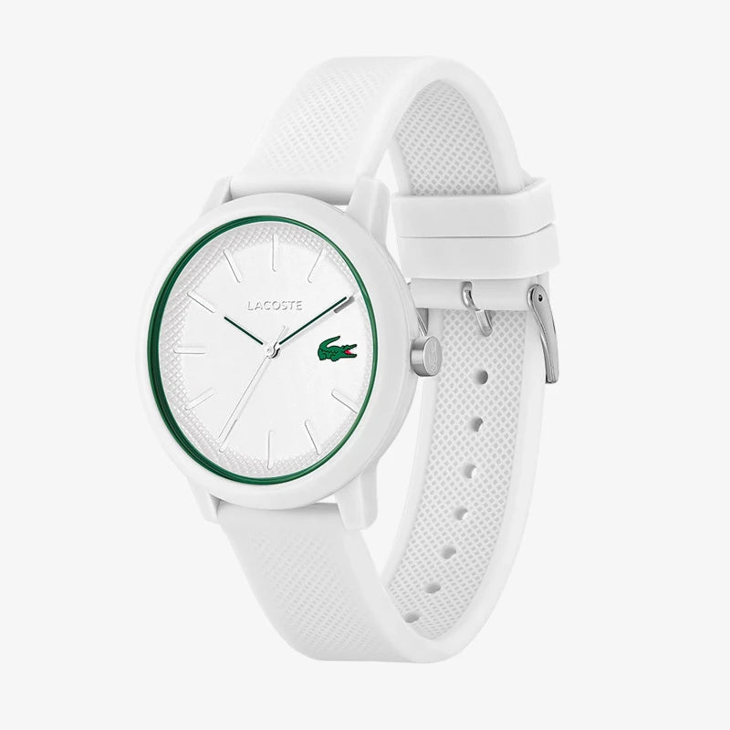 Montre LACOSTE 12.12 homme blanc - Lacoste - Bijouterie TAMARA