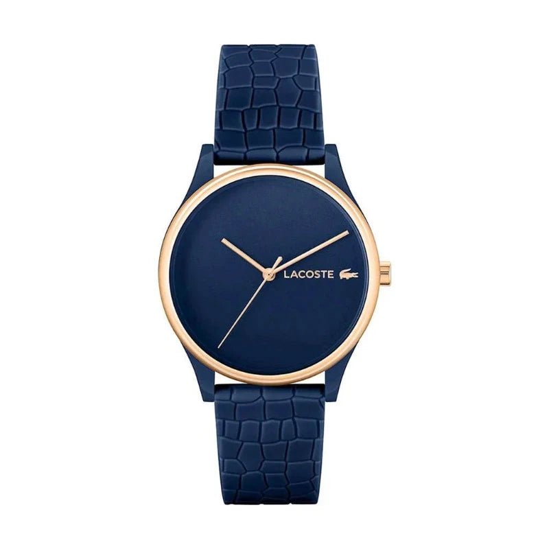 Montre LACOSTE Crocodelle femme silicone bleu - Lacoste - Bijouterie TAMARA