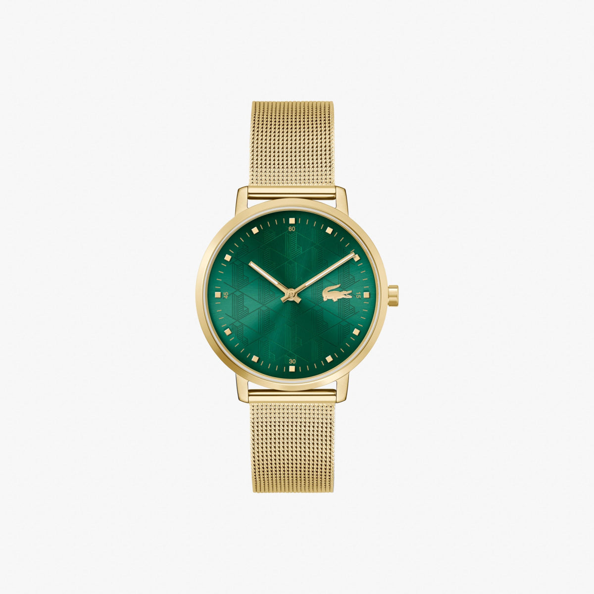 Montre LACOSTE Crocorigin femme doré vert - Lacoste - Bijouterie TAMARA