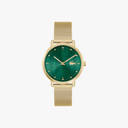 Montre LACOSTE Crocorigin femme doré vert - Lacoste - Bijouterie TAMARA